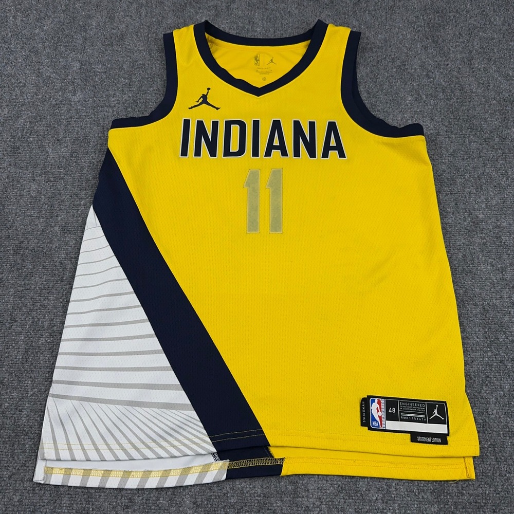 Jordan Indiana Pacers Basketball Swingman Jersey Mens 48 L Bruce Brown #11 READ